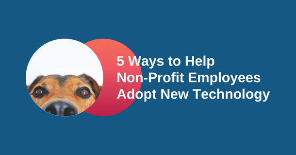 5 ways to help non-profit employees adopt new technology.